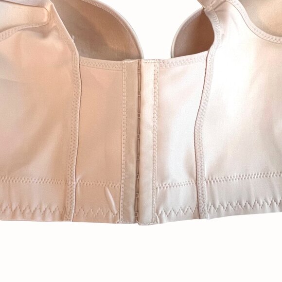 Back Smoothing Full Coverage Underwire Bra Size 48-50E 8 Hook Closure New - Picture 9 of 9